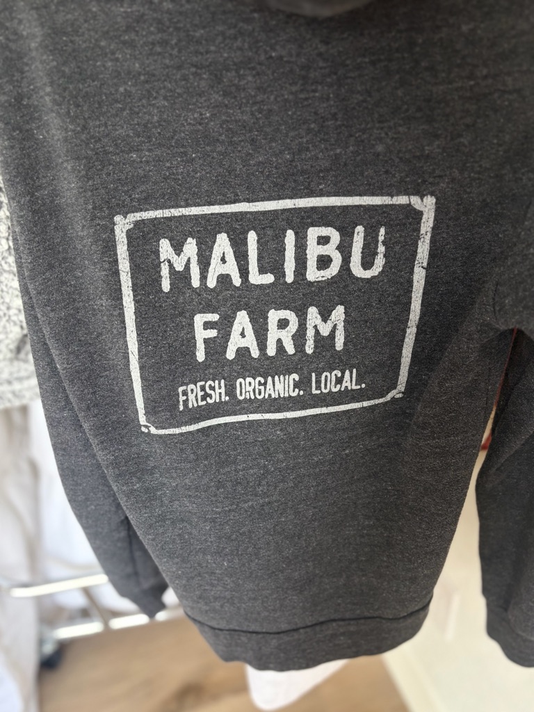 Alternative Brand  Malibu Farm Charcoal Zip Hoodie With Zipper